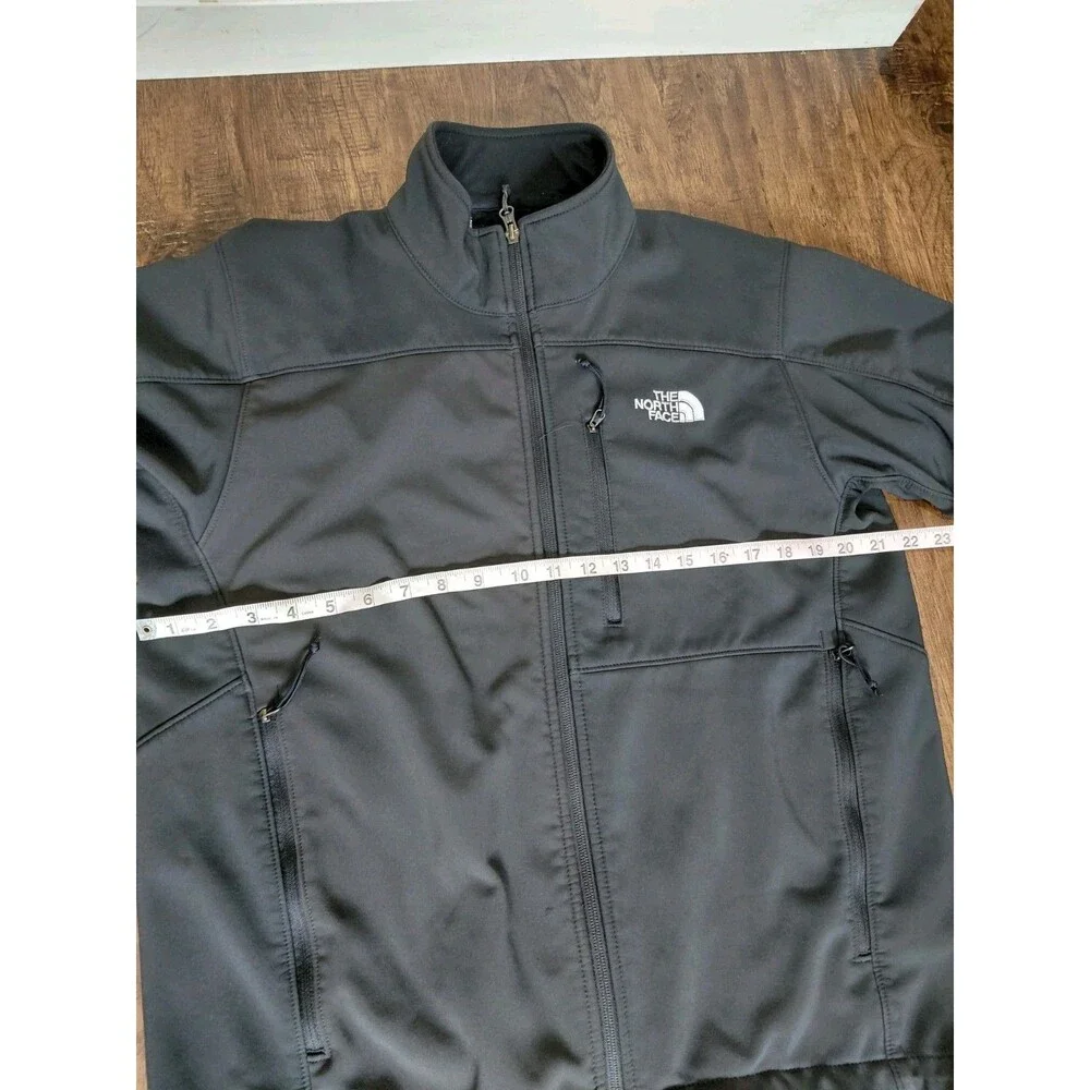 The North Face Mens Apex Bionic Jacket Softshell Fleece Lined Mens Sz M Black